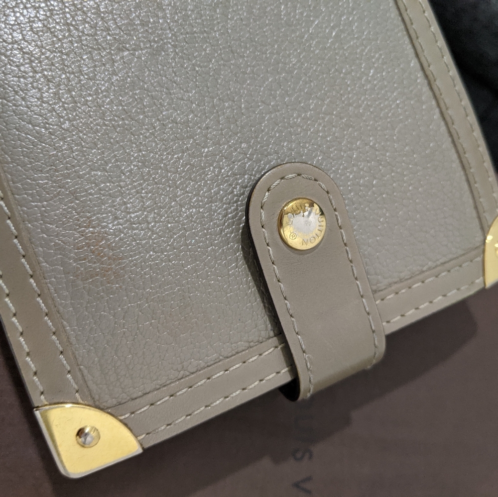 Louis Vuitton Suhali beige compact wallet - Picture 3 of 9